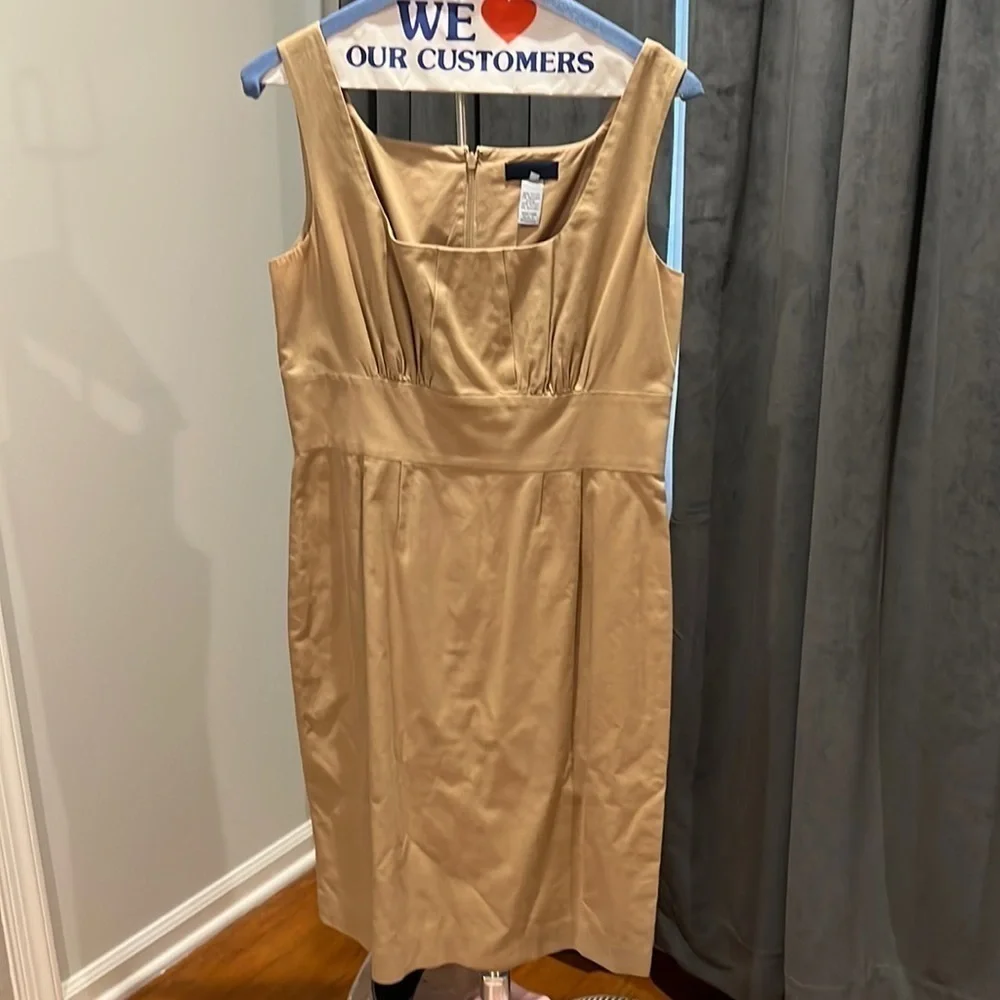 J. Crew khaki sleeveless dress
